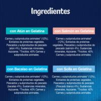 FELIX - Fantastic Gelatina (24x85 gr) - Comida Húmeda Festín del Mar (Atún, Salmón, Bacalao y Solla) (2 Cajas de 12x85 gr) - details 1