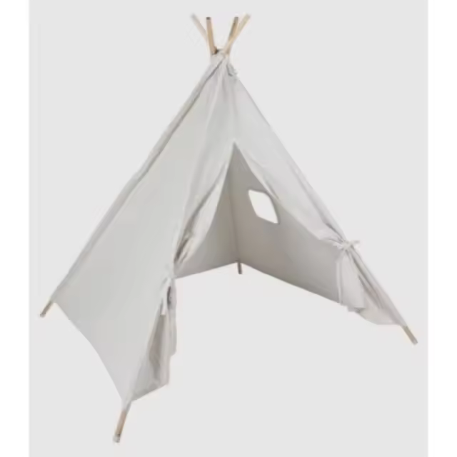 Cabaña infantil tela blanca Tipi     -EkilikuaHome - 1