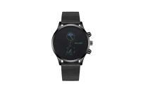 Reloj para hombre con dos subdiales y representación de la luna, disponible en correa de malla italiana o malla, movimiento de cuarzo, un reloj con un diseño único - details 6