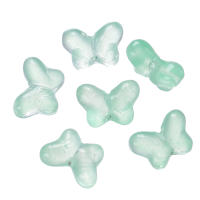 10pcs Bolas De Vidrio De Mariposa Color Gradiente 14.5mm Pequeñas Y Ligeras Para Creación De Joyería Collar Pulsera DIY - details 5