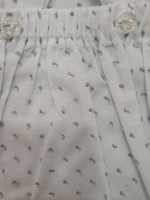 Peto de bebe blanco de plumeti con gris en color unisex - details 2