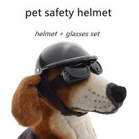 Perro helmet Gafas conjunto Mascota helmet Gafas de Sol Perros ajustable L - details 1