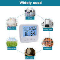 Termómetro Y Higrómetro Digital Para Interior Con Reloj Medidor De Temperatura Y Humedad Función Electrónica Soporte Para Pared Y Estándar Batería AAA Incluida - details 3
