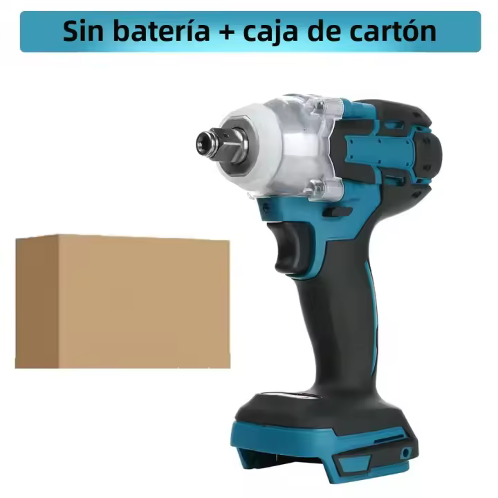 Llave De Impacto Eléctrica Multifuncional Sin Cable Herramienta Europea Sin Escobillas Con Taladro De Mano Y Batería Para Bricolaje En Casa - 1