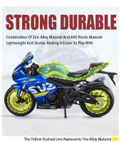 Modelo De Motocicleta SUZUKI GSX-1000R a Escala 1:9 Para Niños Juguetes De Metal Con Ruedas De Aleación Absorción De Choques Regalo Para Niños Boys - details 6