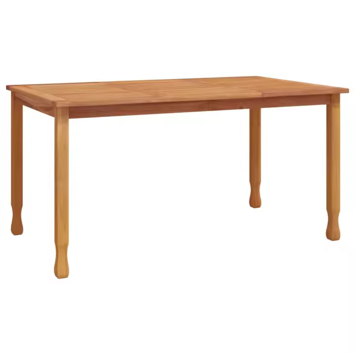 vidaXL Mesa de comedor de jardín madera maciza de teca 150x90x75 cm - 1