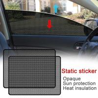 2Pcs Pegatinas De Sol Para Coche Electrostáticas Bloqueo De Luz Y Calor Para Ventanas Lateral Traseras Película De Cubierta - details 5