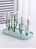 Rack De Secado Para Botellas De Alimentación De Bebé Soporte Para Tetinas Y Copas De Bebida Organizador De Almacenamiento Y Secado De Plástico Para 0-24 Meses - details 1