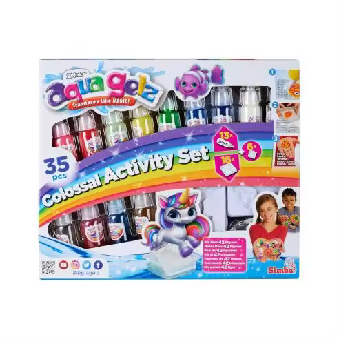 Aqua gelz mega set, crea impresionantes figuras en 3d, 35 pcs- Simba 106322566 SM106322566 Simba Toys - 1