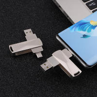 2en1 USB Memoria Stick Metal 128GB 64GB 32GB USB2.0 Tipo-C Transmisión Recíproca Smartphone Computadora Portátil - details 8