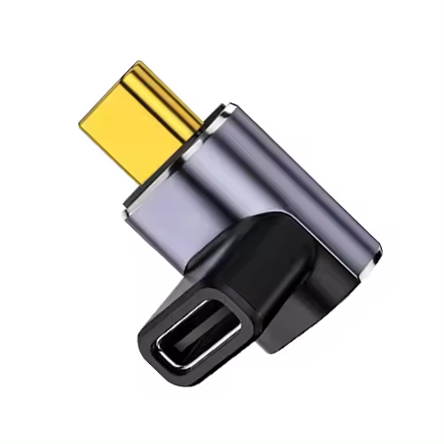Adaptador De Carga Rápida USB-C a Tipo C 40Gbps OTG C-Type 90 Grados USB4.0 100W 5A Adaptador De Datos Para MacBook 8K60HZ - 1