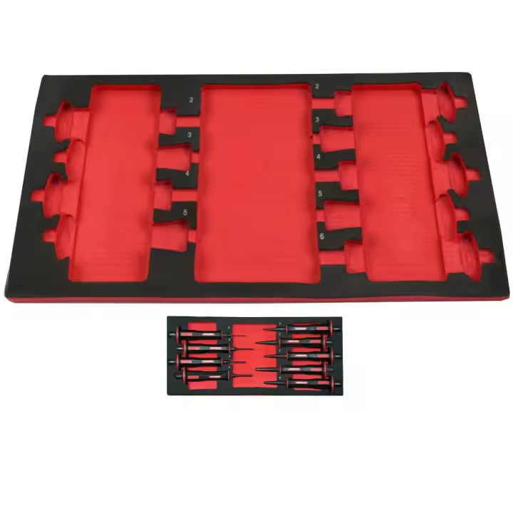 JOMAFA - MODULO EVA VACIO PARA BOTADORES Y PUNZONES 9 PIEZAS PARA CARRO HERRAMIENTAS- 7031 - 1
