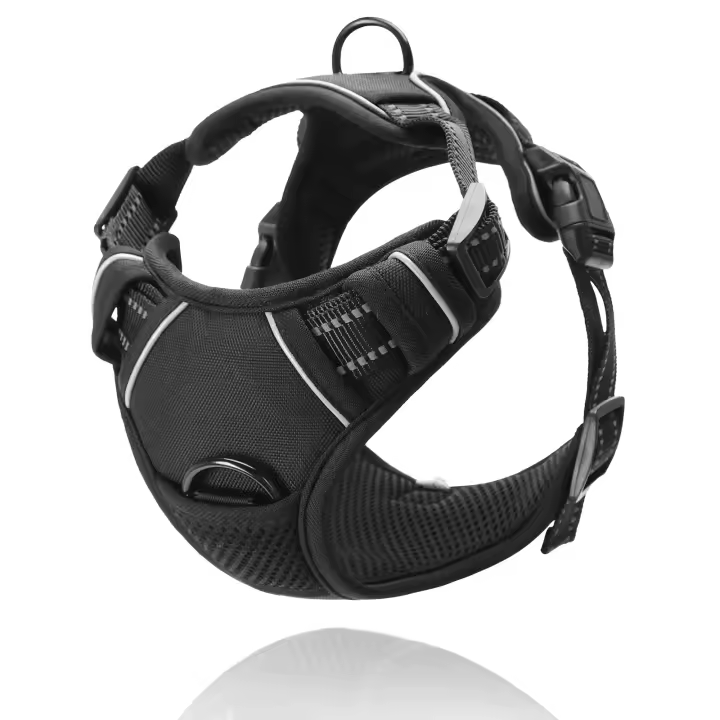 Nobleza - Arnes Perro Pequeño, Arnes Perro Antitirones con Lineas Reflectantes, Cómodo Transpirable Acolchada Ajustable Arneses Tipo Chaleco para Perros para Adiestramiento, Paseo - 1