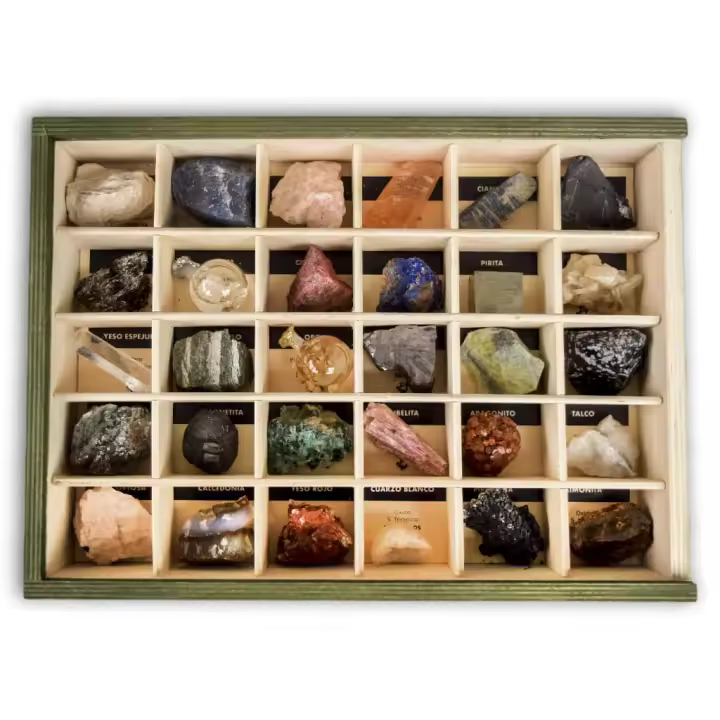 Minerales y Fósiles Nano Colección de 30 Minerales del Mundo 2 - 1