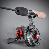 Carrete De Pesca Para Hielo Y Remolque Carrete De Metal Izquierdo/Derecho Alta Resolución Textura De Carbono Para Pesca En Oceano Río Lago Y Reservorio - details 11