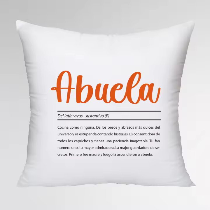 Cushion Personalizado Abuela | Relleno Incluido - 1