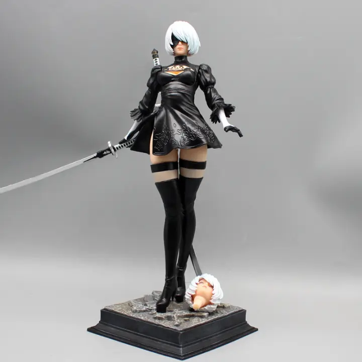 Figura De Juego Nier Automata 2B 27.5cm Cuatro Estilos Estatua De Mecha Lifeform Decoración De Escritorio Regalo De Juguetes Para Coleccionistas - 1
