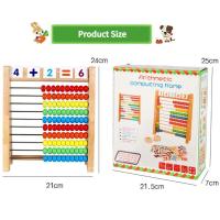 Juguete Educativo De Madera Clásico Para Contar 100 Cuentas Juguetes De Matemáticas Para Preescolar Montessori Aritmética Abacúscito Regalo Para Niños Y Niñas De 3 a 6 Años - details 5
