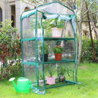 Cubierta De Invernadero Verde 100% Impermeable Para Mini Jardín Plantas Calentamiento Anti-UV Viento Sin Marco Color Verde - details 14