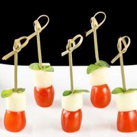 100pcs Palillos De Bambú Desechables Para Cócteles Forks De Fruta Barbecue Decoración De Fiesta Herramienta De Barra Eco-amigable Tamaño 9x0.3x0.3cm - details 10