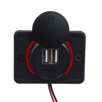 Enchufe Universal Para Coche 12-24V 3.1A Dual USB Cargador Accesorio De Salida De Energía Para Camper Caravana RV Autobús Barco - details 6