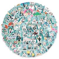 Packs De Pegatinas Hatsune Miku 65pcs Estuche Impermeable Para Teléfono Cuaderno De Dibujo Y Papelería Kawaii Para Laptop - details 1