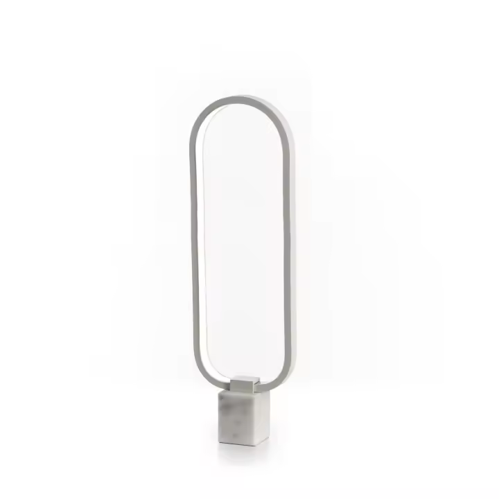Naos - Lámpara de Mesa LED de metal Blanco - 1