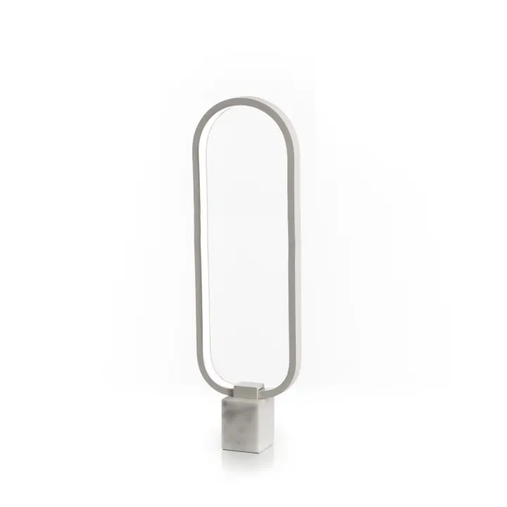 Naos - Lámpara de Mesa LED de metal Blanco - 1