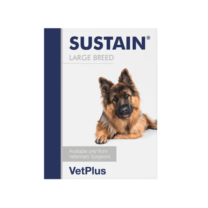 VETPLUS - Sustain (30 Sobres) - Suplemento Nutricional para la Salud Digestiva y Sistema Inmunitario en Perros de Raza Grande (Mas de 20 kg) - 1