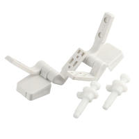 Paquete De 1 Pared De Inodoro En Plástico Blanco Con Tapa Y Resorte Reemplazo Con Tornillos Y Tornillos Apto Para Inodoros Y Baños Herramienta Pequeña - details 23