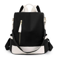Mochila De Mujer Impermeable De Tela Oxford Con Costuras Antirrobo Con Cierre De Cremallera En La Espalda Para Viajes Casuales Y Escolares - details 18