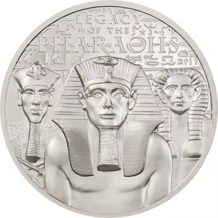 LEGADO DE LOS FARAOS 1 Oz Moneda Platinum 250 $ Islas Cook 2022 - 1