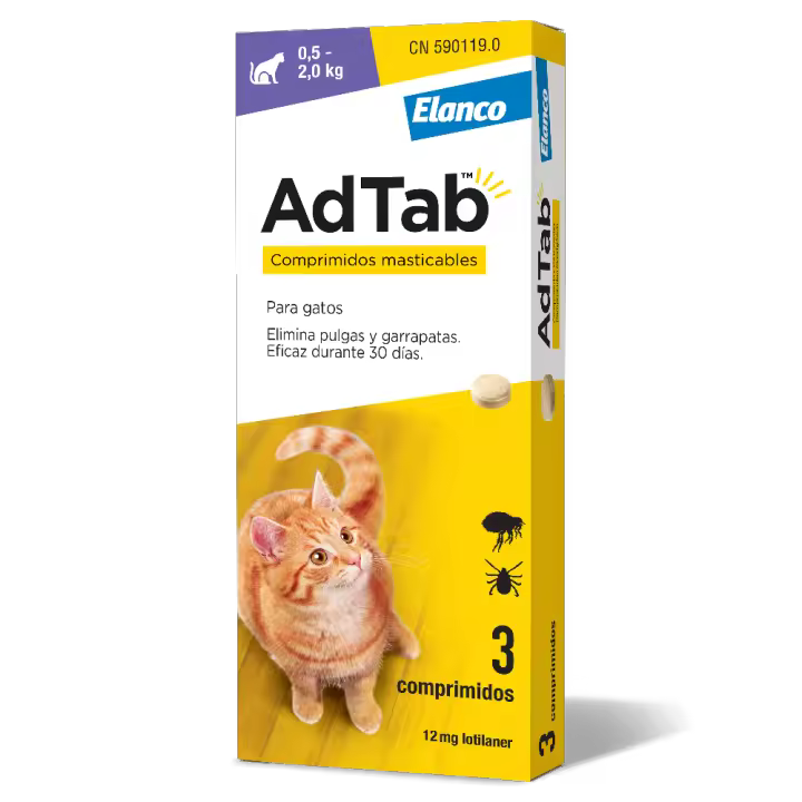 ADTAB 12mg Gato (0,5-2 kg) (3 comprimidos) - 1