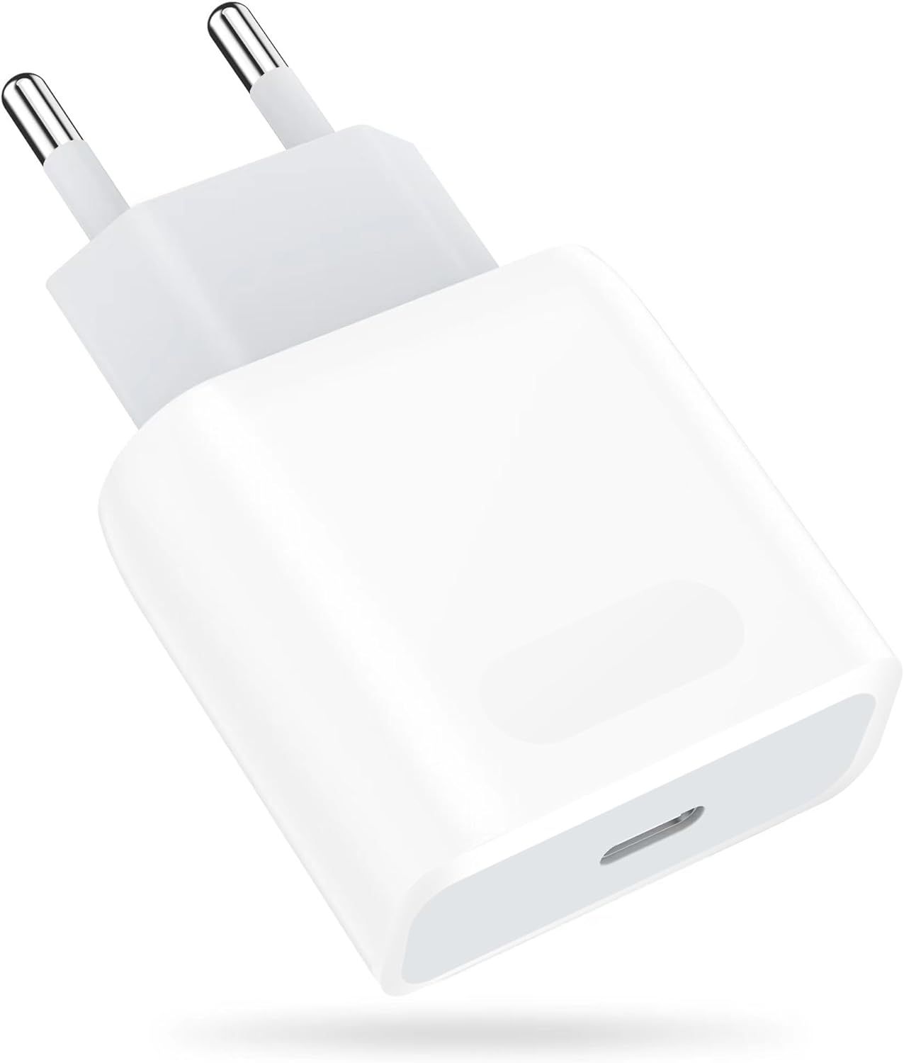 IPSDI Cargador Rápido USB C o Lightning para iPhone y Cables de Carga, Cargador USB C  20, 25W con Cable iPhone o Cable USB C, Enchufe Cargador Doble USB Tipo C con Cable Carga Rápida PD3.0 para iPhone 12/13/11/X/XS Pad Pro/Air, Samsung Galaxy etc