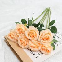 5/10Pcs Bouquet De Flores Artificiales De Rosa Para Decoración De Hogar Boda Centro De Mesa Arreglo Floral Jardín Estilo Seda - details 8
