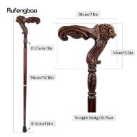 Bastón De Madera Marrón Leopardo Para Moda Y Fiesta Disfraz De Vampiro Cospaly Bastón De Caminar Decorativo 93cm Para Halloween - details 2
