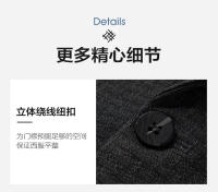 Traje De Lana De Alta Gama Para Hombre 2025 Chaqueta De Negocios Casual Elegante Tres Piezas Adecuado Para Fiestas Y Ocasiones Elegantes - details 21
