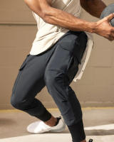 Nuevos Pantalones De Cargo Para Hombre 2024 Multi-Bolsillos Estilo Safari Fitness Y Deporte Pantalones Casuales De Cintura Media - details 35