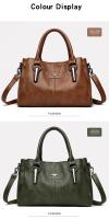 Bolso De Hombro Para Mujer De PU De Alta Calidad Y Tres Capas Suaves Bolso Cruzado De Lujo Diseñador a Main Bolsos De Mujer - details 22
