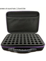 Caja De Almacenamiento Para Aceites Esenciales Con 60 Slots Bolsa De Transporte Para Perfumes Y Esmaltes Estilo Moderno Sin Personalización - details 1
