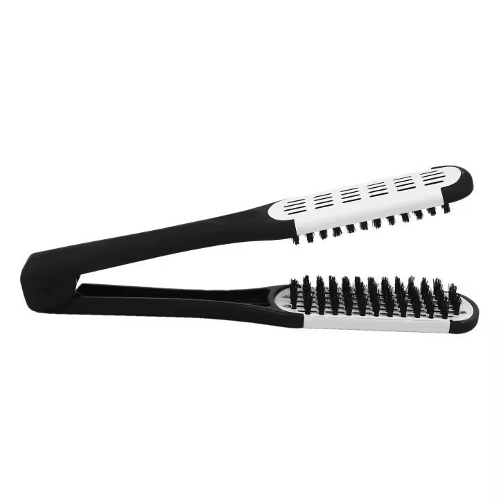 Cepillo alisador profesional, herramienta de peluquería, cepillo de doble cara, alisado del cabello - 1