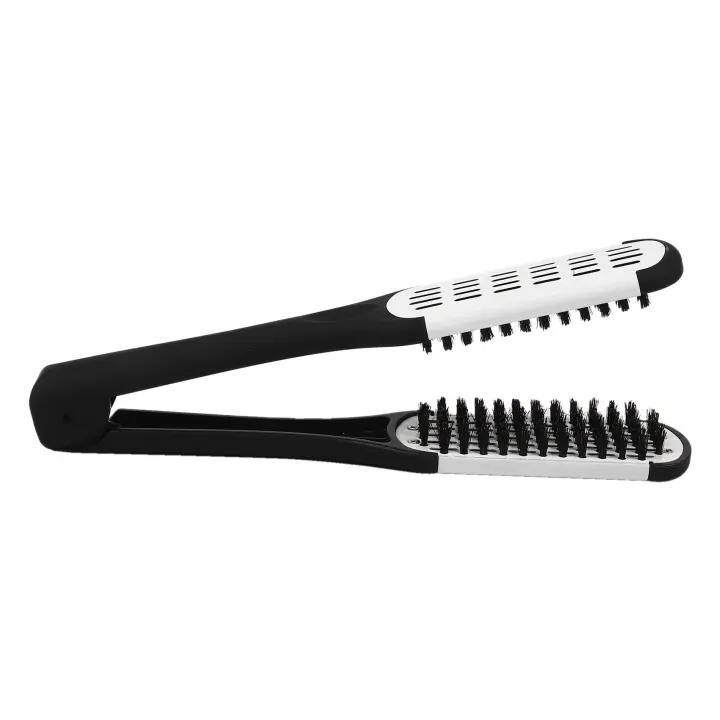 Cepillo alisador profesional, herramienta de peluquería, cepillo de doble cara, alisado del cabello - 1