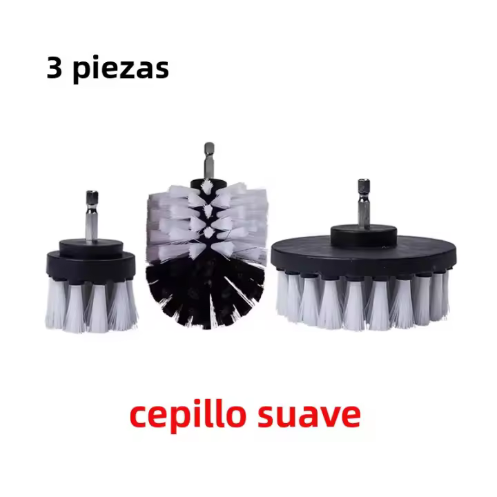Juego De Cabezas De Cepillo Eléctrico Para Limpieza De Coche Y Hogar Kit De Limpieza Para Cocina Baño Y Toilette Material De Níquel De Cobre Eco-amigable - 1