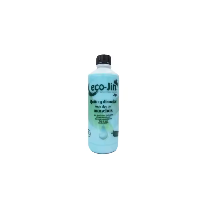 ECO-JIN SPA ORIGINAL 1L. SIN DIFUSOR . Aroma a Limpio de Laboncler. Colos Azul, olor Spa. Quita y disuelve todo tipo de manchas. Gran Poder Desengrasante Para suelos, espejos, cristales, aseo, cocina, muebles, lavadora y todo tipo superficies de toda casa - 1