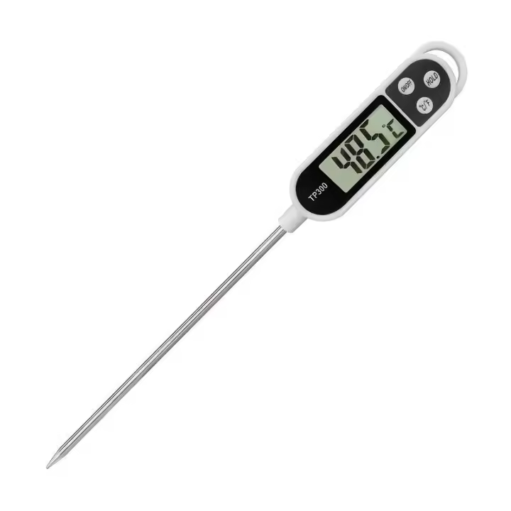 Termómetro De Cocina Digital Inalámbrico De Acero Inoxidable Para Carne Verduras Sopa Huevo Y Bebidas Medidor De Temperatura Para Barbacoa Y Estufa - 1