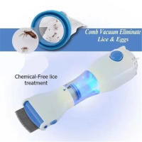 Peine Eléctrico Para Eliminar Piojos Multifuncional Aspiradora Física Para Gatos Y Perros Cepillo Limpiador De Pelo - details 7