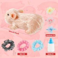 Muñeco De Silicona De Cerdo Miniatura 6 Pulgadas Realista Juguete De Cerdo Lechuzo Interesante Set De Muñeco De Cerdo Silicona Completo - details 8
