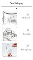 Botella De Detergente De Lavandería Con Dispensador Plástico Tanque Transparente Sellado Para Almacenamiento De Lavandería Y Cuidado Del Hogar - details 10