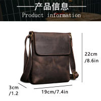 Bolso cruzado de piel auténtica para hombre, bandolera de hombro de piel de vaca de 7,9 pulgadas para iPad - details 1