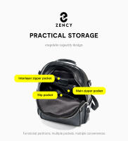 Mochila De Cuero Genuino Zency Para Mujer Capacidad Grande Cierre De Cremallera Estilo Casual Para Viajes Y Uso Diario - details 6